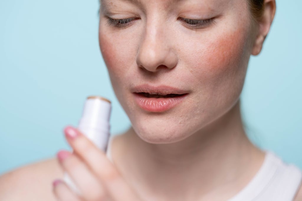 Woman Holding A chocolate lover's balm